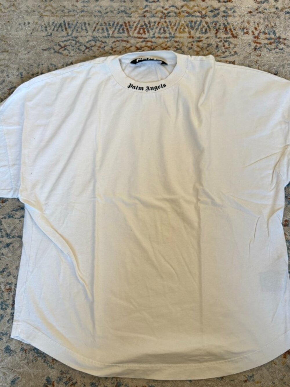 Palm Angels White Logo T-Shirt L